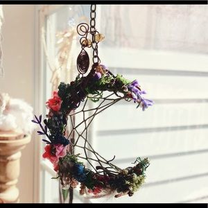 Crescent Moon Car Charm